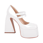 Load image into Gallery viewer, Square Toe Chunky Heel Platform Mary Jane Pumps Sandals
