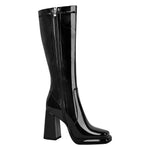 Load image into Gallery viewer, Platform Square Toe Chunky Heel Knee High Boots
