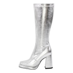 Load image into Gallery viewer, Platform Square Toe Chunky Heel Knee High Boots
