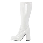 Load image into Gallery viewer, Platform Square Toe Chunky Heel Knee High Boots
