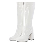 Load image into Gallery viewer, Platform Square Toe Chunky Heel Knee High Boots
