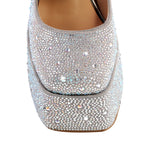 Load image into Gallery viewer, Platform Rhinestone Chunky Heel Mary Jane Pumps
