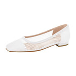 Load image into Gallery viewer, Square Toe Slip-on Hollow Daily Flats
