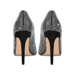 Load image into Gallery viewer, Rhinestone Peep Toe Stiletto Pumps
