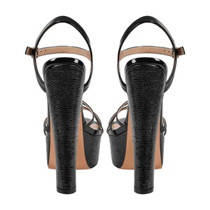 Buckle Strap Platform Chunky High Heels Sandals