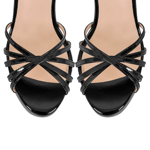 Buckle Strap Platform Chunky High Heels Sandals