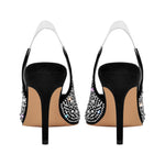 Load image into Gallery viewer, Rhinestone Pointed Toe Slingback High Heel Pumps
