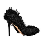 Load image into Gallery viewer, Fluffy Pointed Toe Stiletto High Heel Pumps
