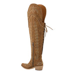 Load image into Gallery viewer, Studded Embroidered Over The Knee Western Boots
