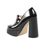 Load image into Gallery viewer, Chunky Heel Straps Mary Jane Pumps
