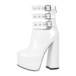 Load image into Gallery viewer, Platform Ankle Straps High Heel Boots
