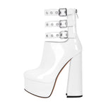 Load image into Gallery viewer, Platform Ankle Straps High Heel Boots
