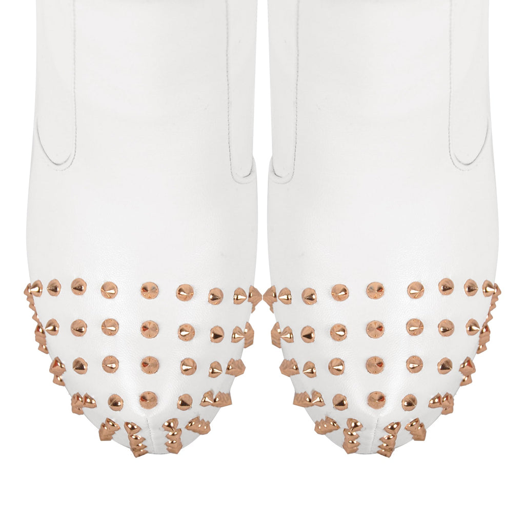 Round Toe Stiletto Rivet Over The Knee Boots