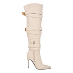 Load image into Gallery viewer, Pointed Toe Buckle Strap Over The Knee Boots
