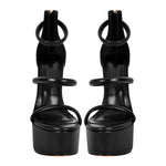 Load image into Gallery viewer, Open Toe Stiletto Ankle Straps Platform Sandals
