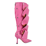 Load image into Gallery viewer, Pointed Toe Buckle Stiletto Removable Boots
