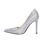 Load image into Gallery viewer, Rhinestone Pointed Toe Stiletto Pumps
