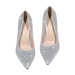 Load image into Gallery viewer, Rhinestone Pointed Toe Stiletto Pumps
