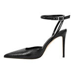 Load image into Gallery viewer, Pointed Toe Stiletto Ankle Strap Pumps
