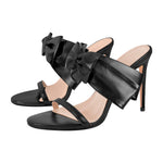 Load image into Gallery viewer, Open Toe Strap Bow Stiletto Sandals
