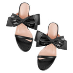 Load image into Gallery viewer, Open Toe Strap Bow Stiletto Sandals
