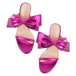 Load image into Gallery viewer, Open Toe Strap Bow Stiletto Sandals
