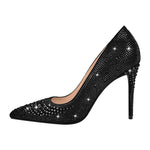 Load image into Gallery viewer, Rhinestone Pointed Toe Stiletto Pumps
