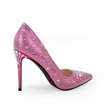 Load image into Gallery viewer, Rhinestone Pointed Toe Stiletto Pumps
