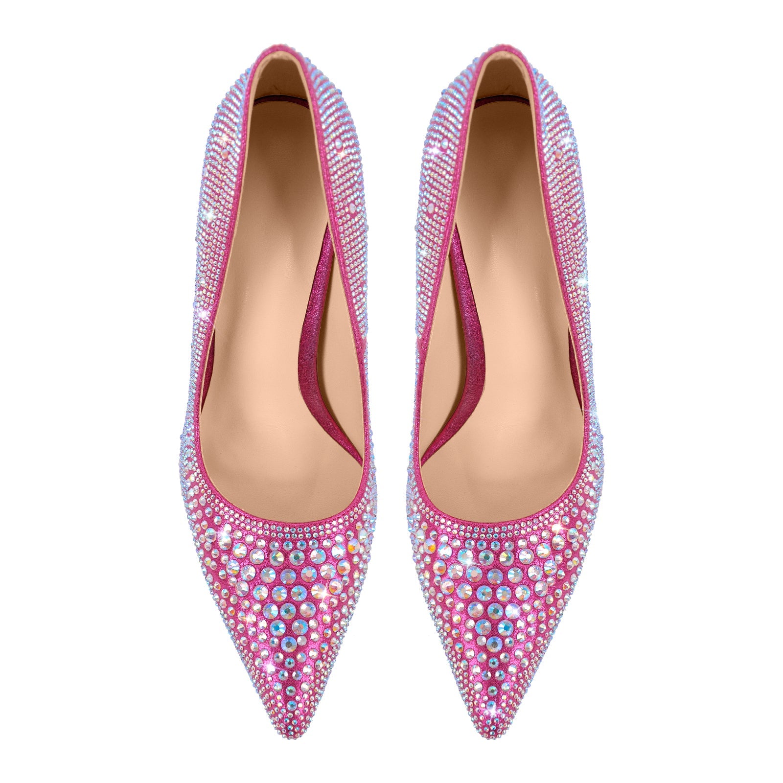 Rhinestone Pointed Toe Stiletto Pumps