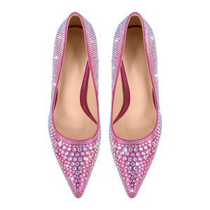 Rhinestone Pointed Toe Stiletto Pumps