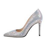 Load image into Gallery viewer, Rhinestone Pointed Toe Stiletto Pumps
