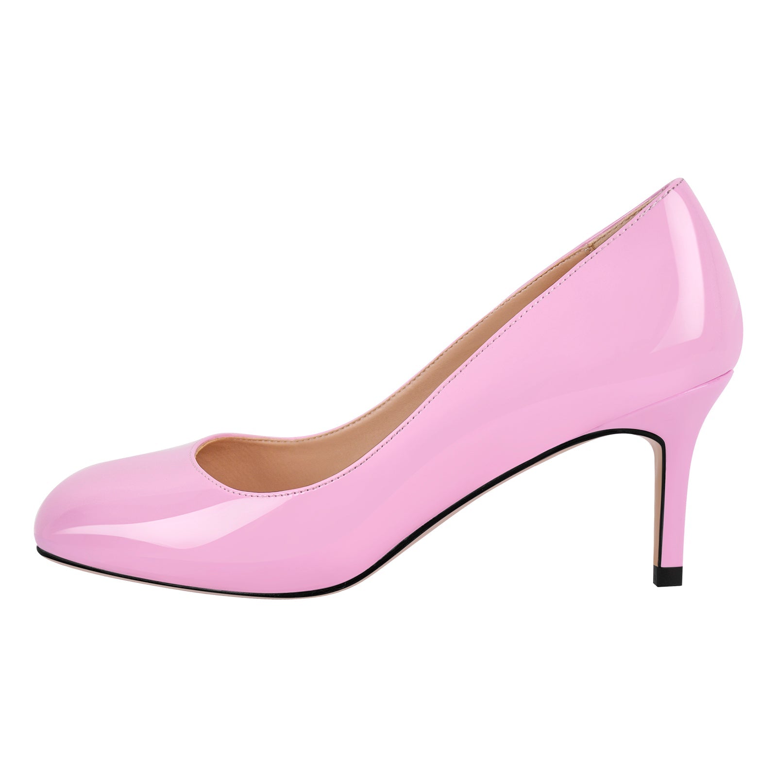 Round Toe Classic Stiletto Pumps