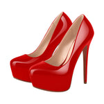 Load image into Gallery viewer, Round Toe Platform Stiletto High Heel Pumps
