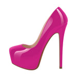 Load image into Gallery viewer, Round Toe Platform Stiletto High Heel Pumps
