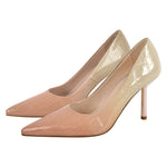 Load image into Gallery viewer, Pointed Toe Gradient Stone Stiletto Pumps
