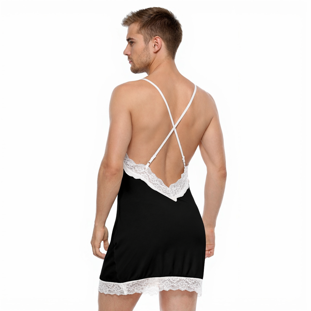"Sissy Unique" Cami Dress With Lace Edge