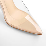 Load image into Gallery viewer, Pointed Toe Clear High Heels Pumps
