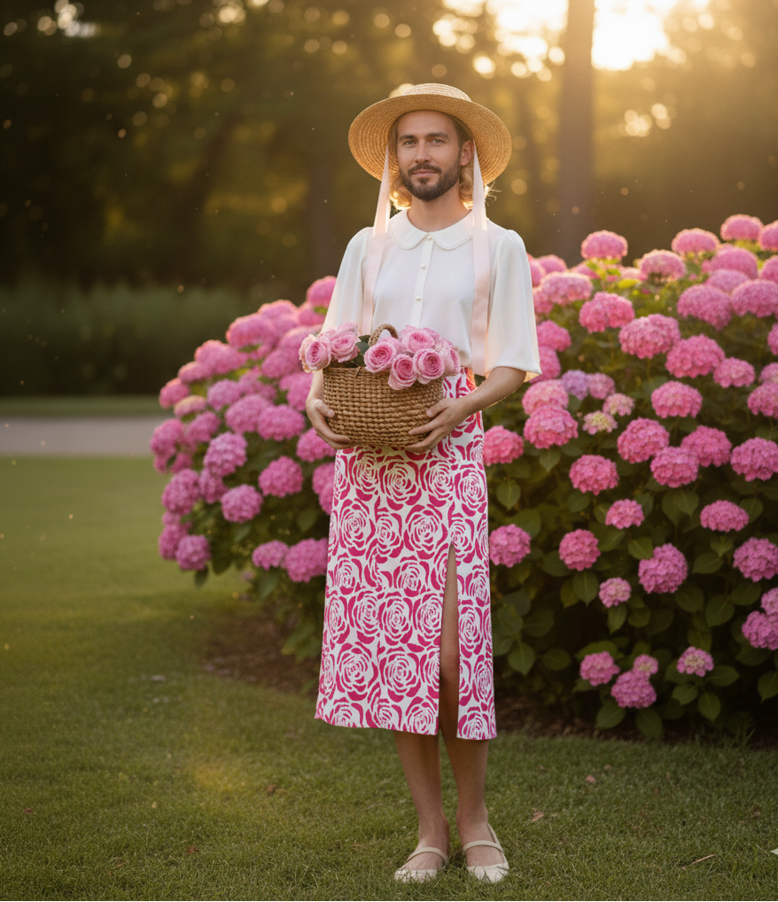 🌹 High Slit Long Skirt