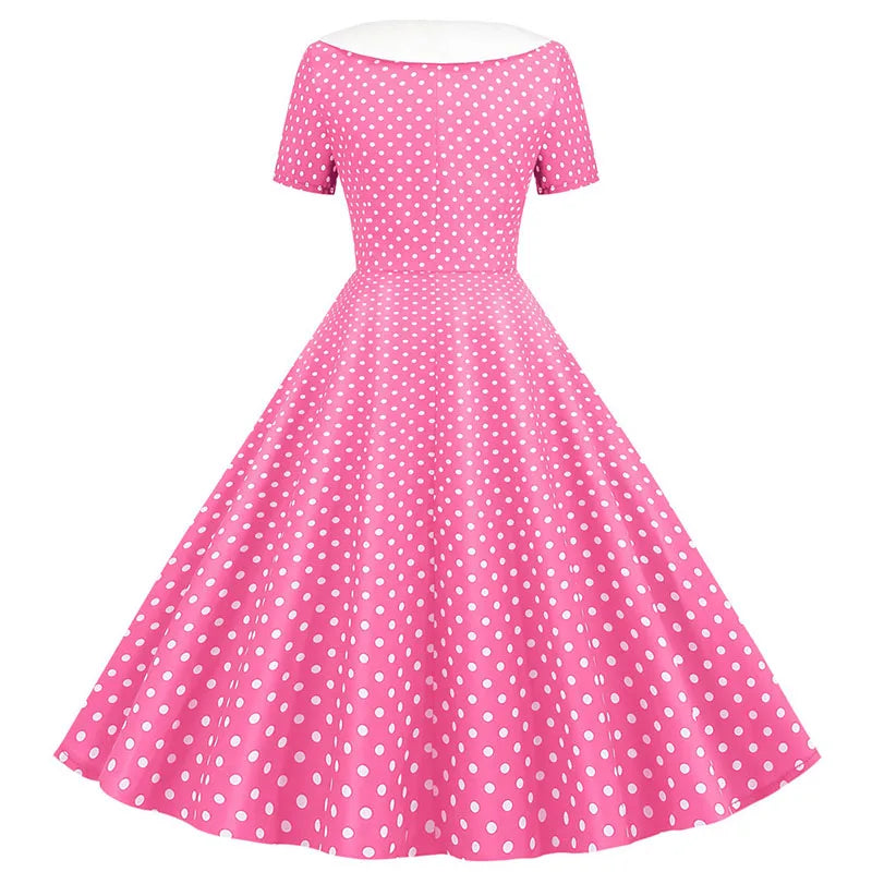 Vintage 50s A-Line Midi Dress — Peter Pan Collar, Fit & Flare Sundress