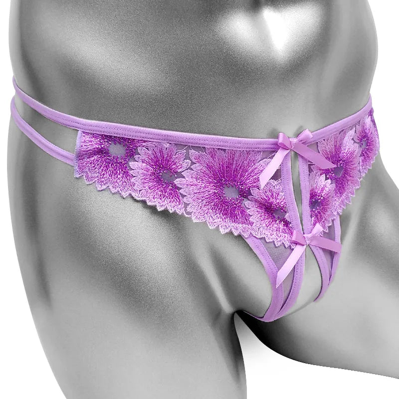 "Sissy Analeia"  Open Crotch Sissy Panties