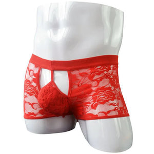 "Sissy Avery" Gay Floral Lace Brief