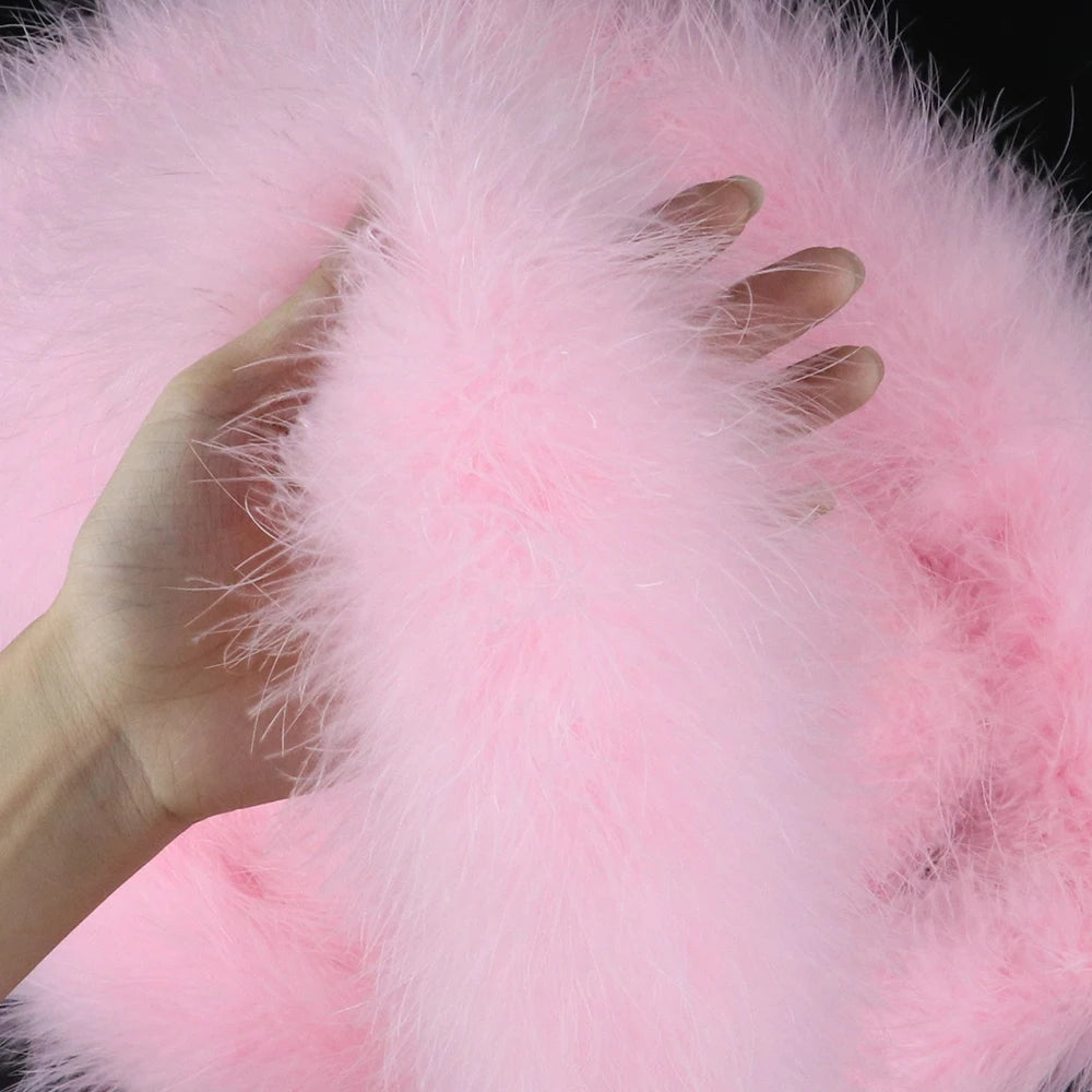 Super Fluffy Pink Marabou Feather Boa