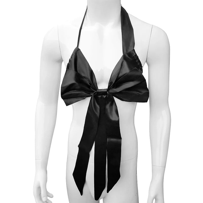 "Sissy Liam" Big Bow Backless Jumpsuit