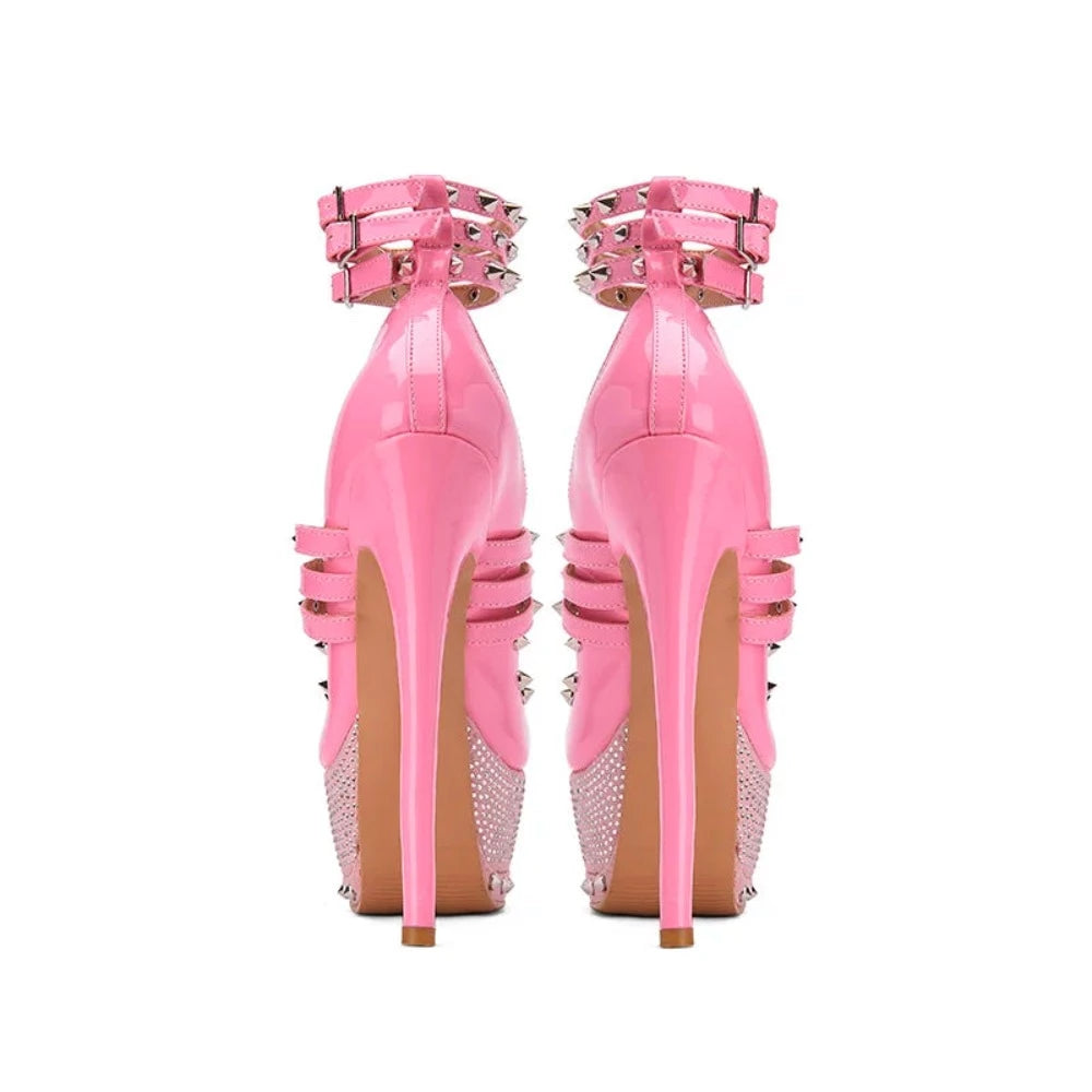 "Skye" Pink High Platform