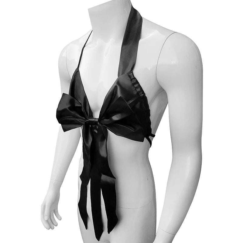 "Sissy Liam" Big Bow Backless Jumpsuit