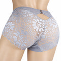 Men’s Sheer Floral Lace Briefs with U-Shaped Pouch