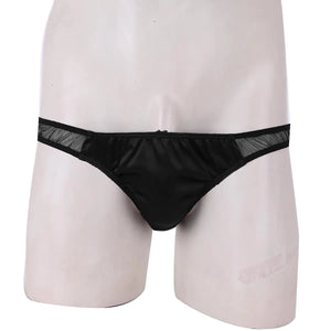 "Sissy Katie" See through Mesh Satin Briefs