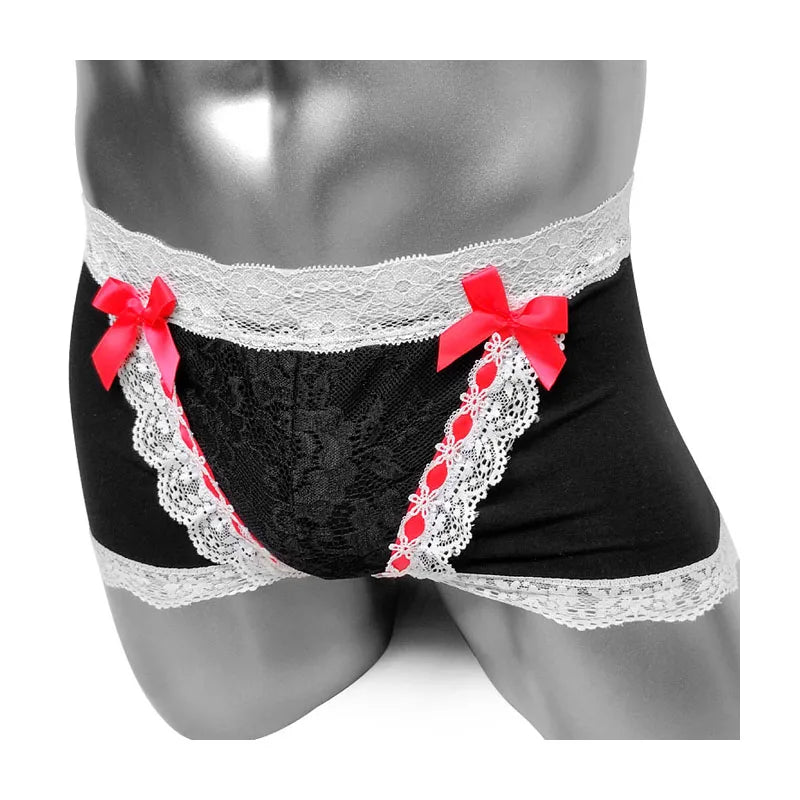 "Sissy Hazel" Lace Sissy Boxer