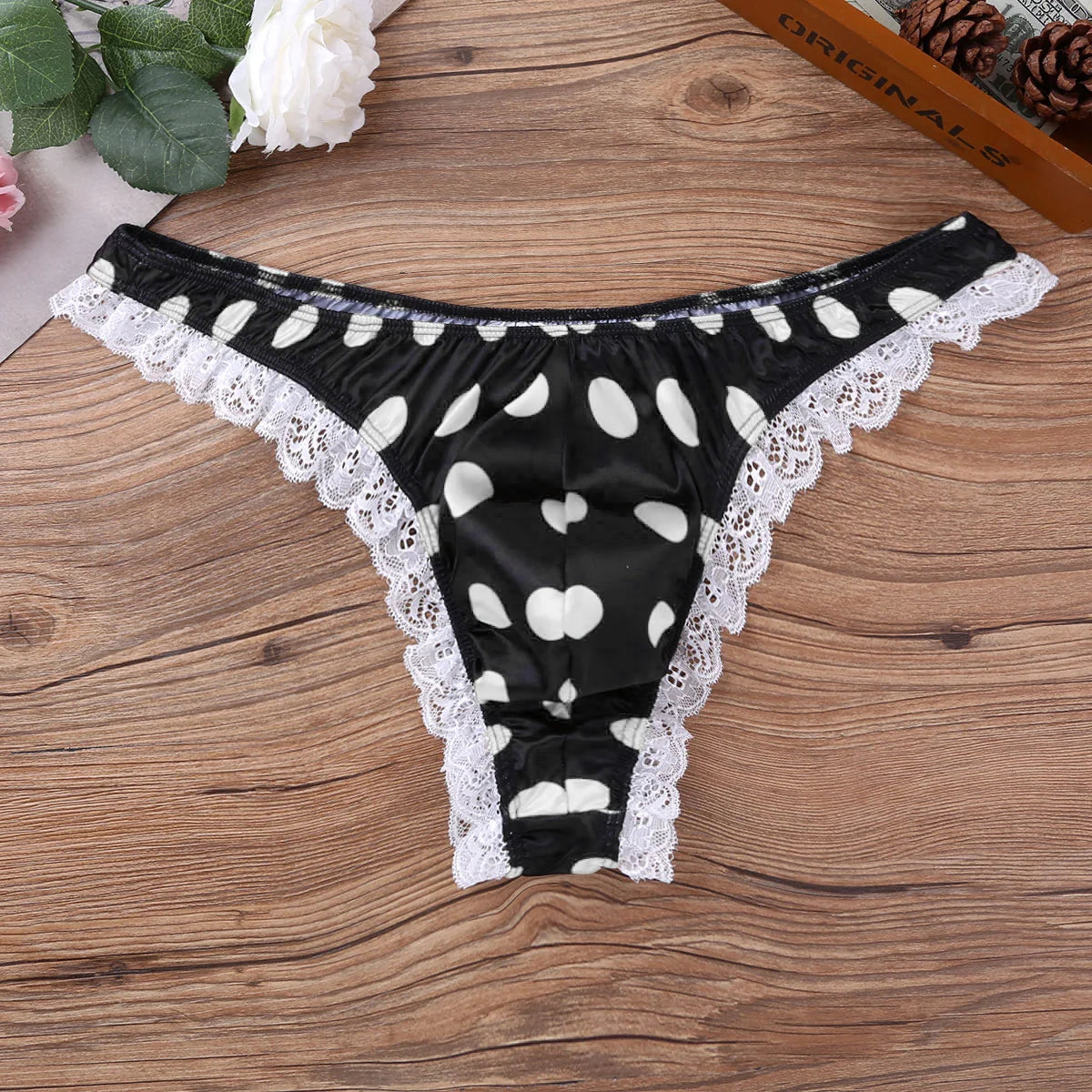 "Sissy Lidia" Polka Dots Bikini Male Lingerie