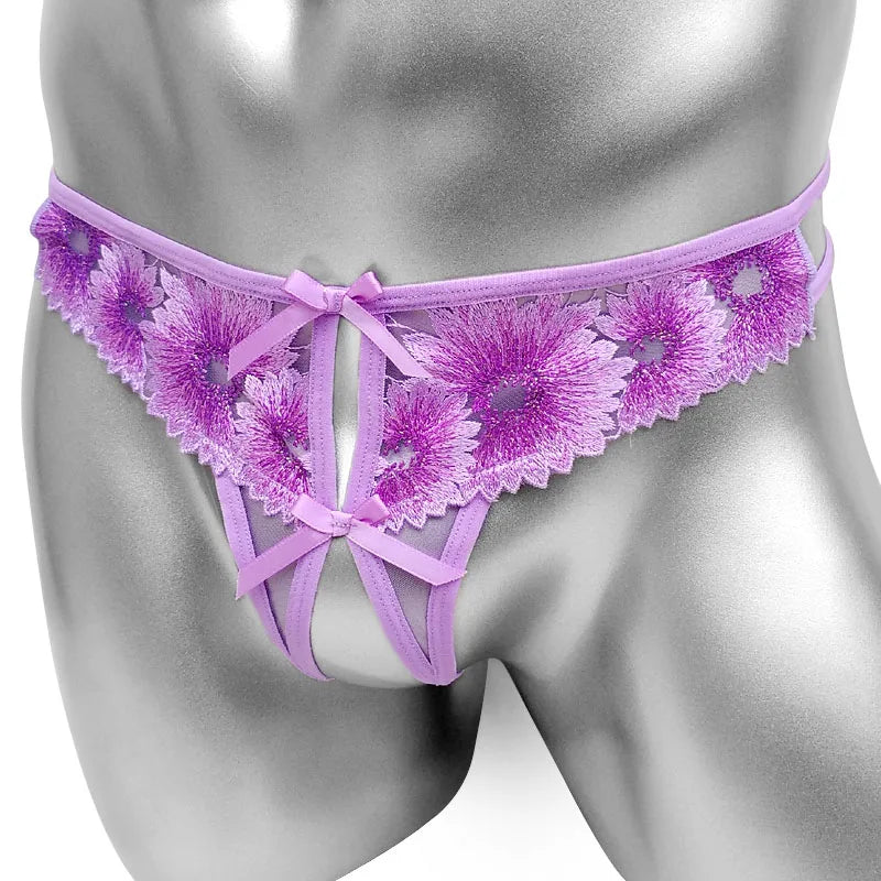 "Sissy Analeia"  Open Crotch Sissy Panties